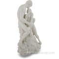 Mármol blanco Termina La estatua de los amantes Escultura desnuda